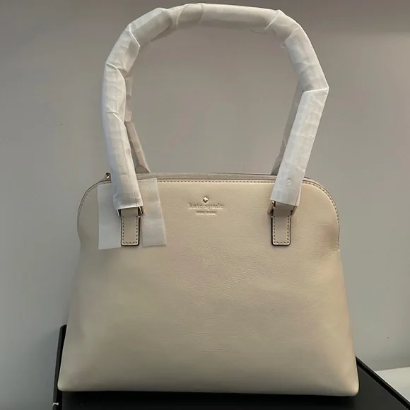 KATE SPADE MARIELLA GREEN ST LEATHER CRÈME BAG - Picture 2 of 14